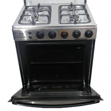 Nasco Gas Cooker with Oven & Grill Silver [LME61010]